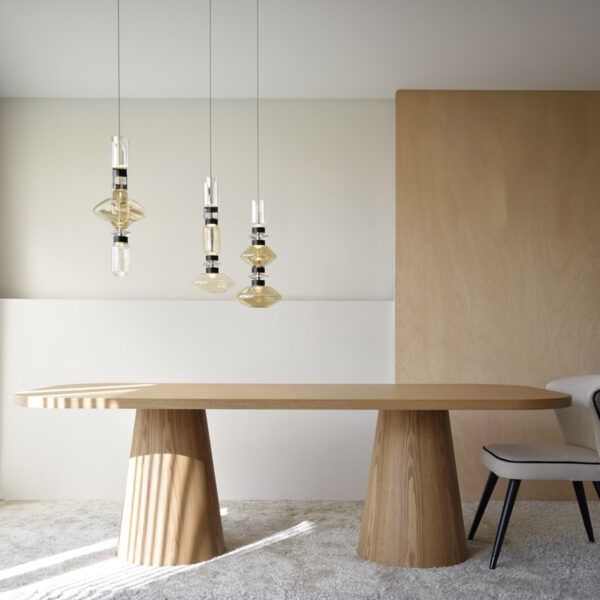 MESA COMEDOR DOLMEN FRESNO NATURAL