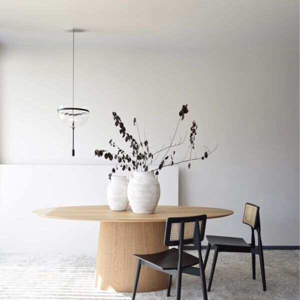 MESA COMEDOR OVAL FRESNO NATURAL