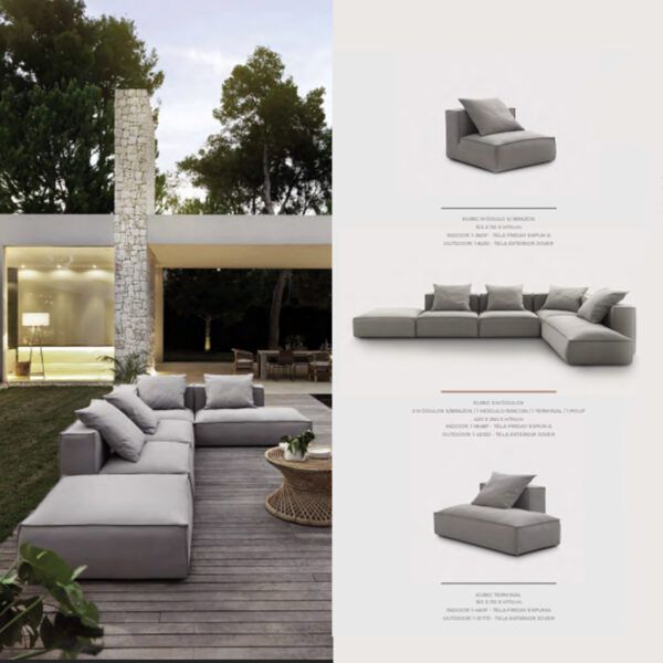 SOFÁ ORGANIC MODELO KUBIC OUTDOOR